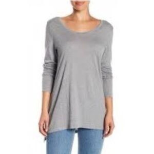 White House Black Market Gray Tunic Top